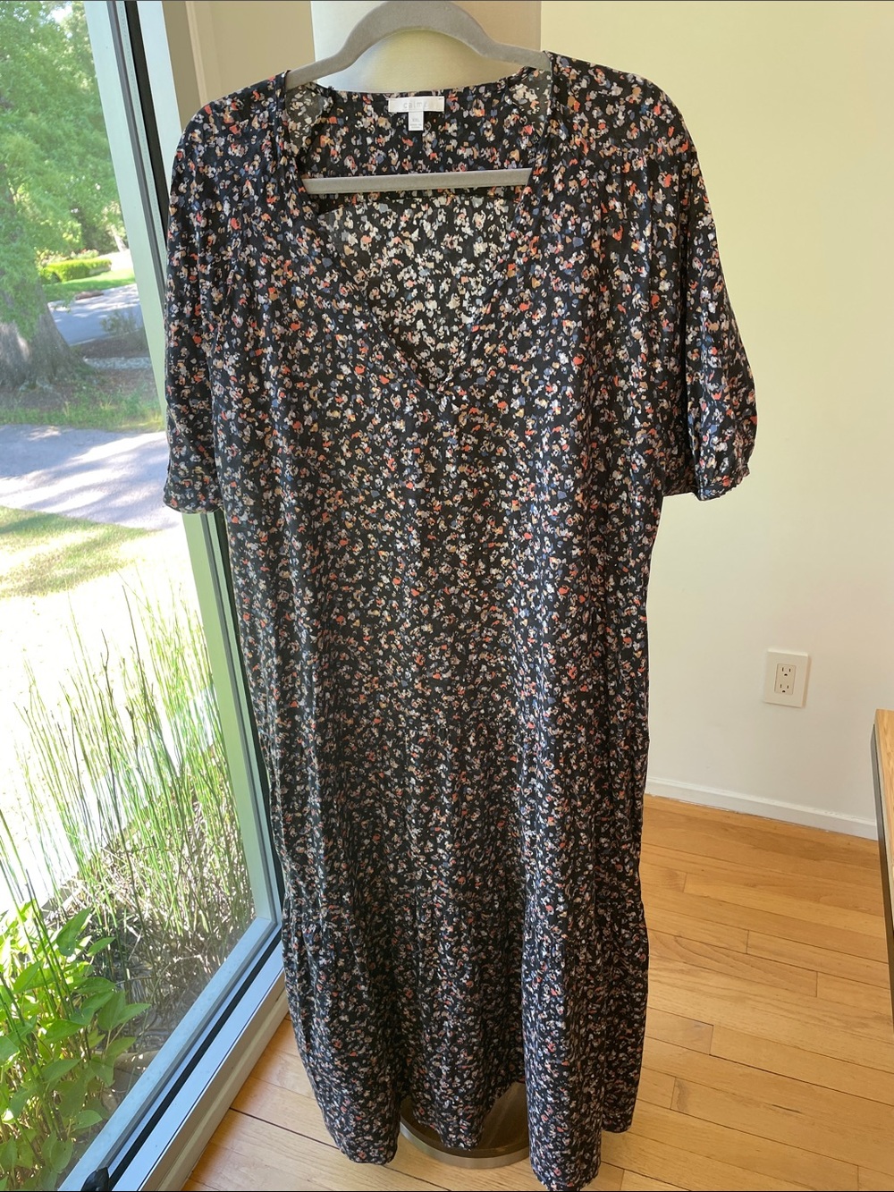 Johnny Was Calme Liya Tiered Floral Midi Dress